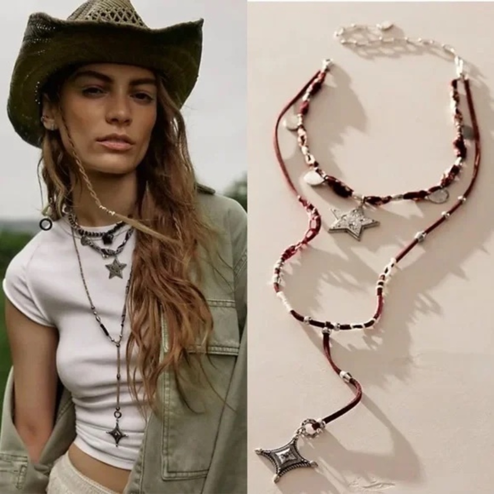 Free People Dandelion Lariat Necklace NWOT